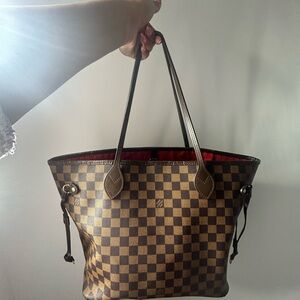Louis Vuitton Brown Neverfull Tote Bag